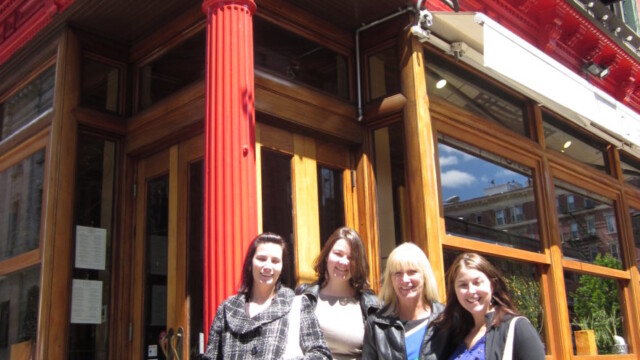 outside of Onieals; the location for Steve and Aiden's bar, Scouts Onieals, NYC