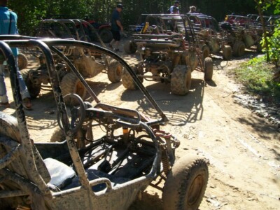what our buggy's look like after our drive dune buggy adventure, punta cana